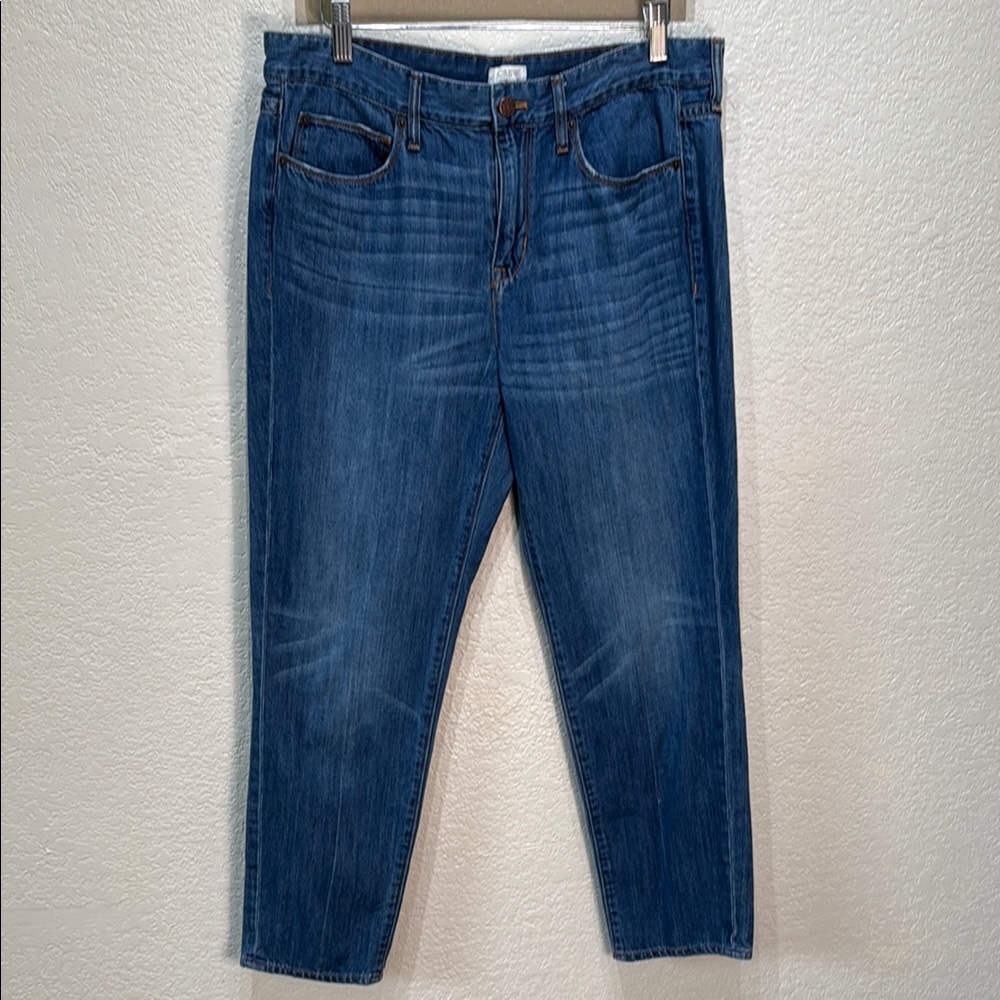 Women's J.‎ Crew Size 30 Denim Blue 100% Cotton Ankle  Jeans